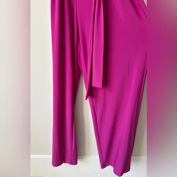 NY Collection Petite Sleeveless Belted Jumpsuit NWT - Picture 9 of 10